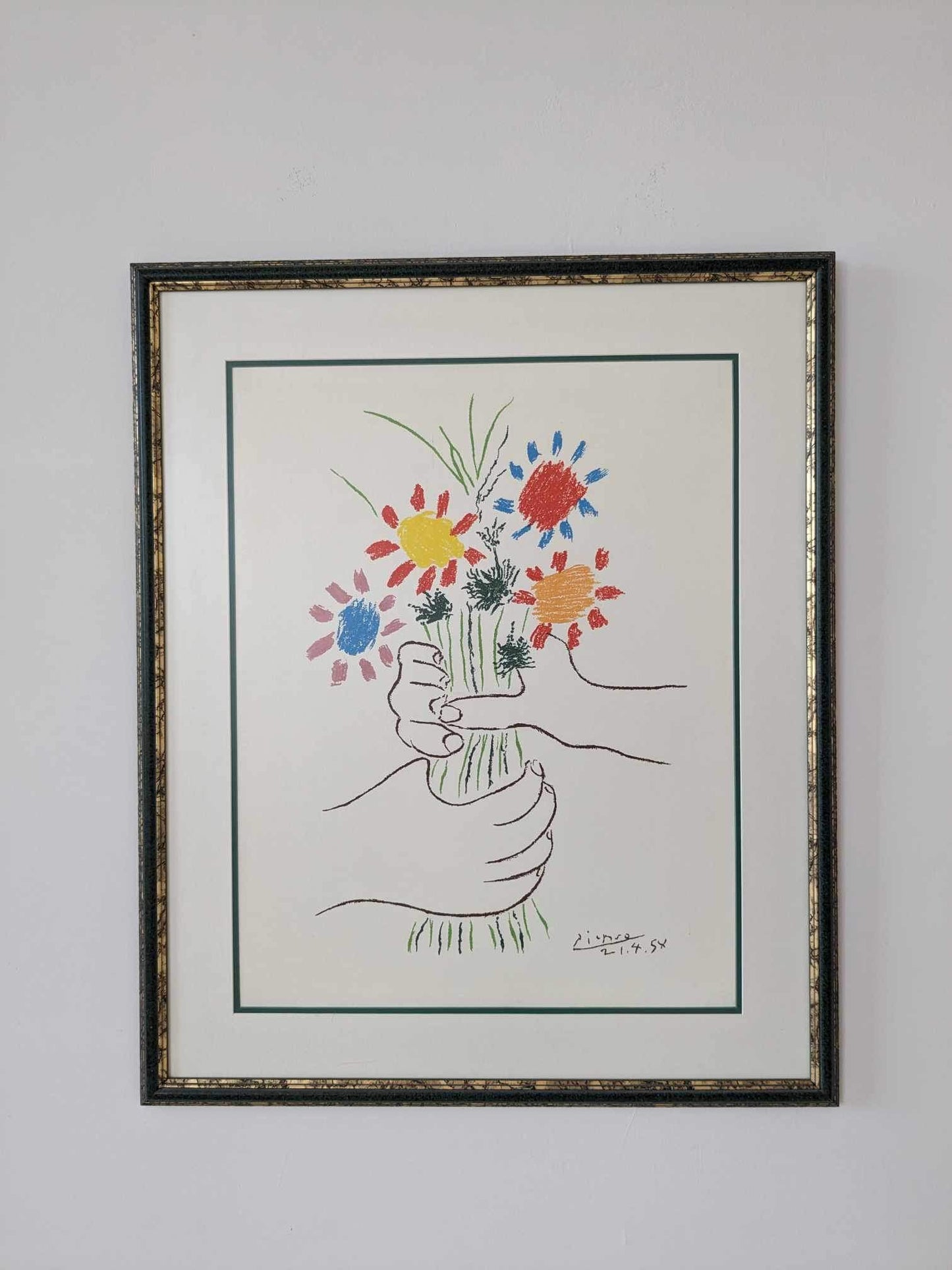 Picasso impression Bouquet de la paix.